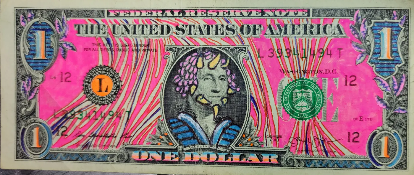Dollar Bill Art #4