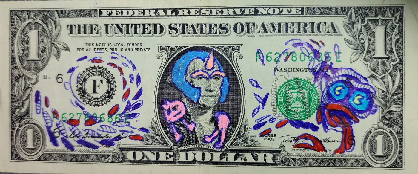 Dollar Bill Art #38