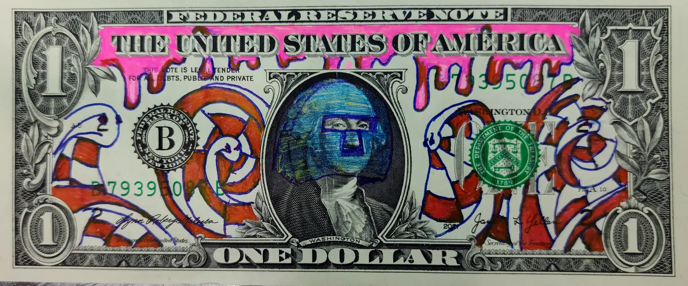 Dollar Bill Art #39