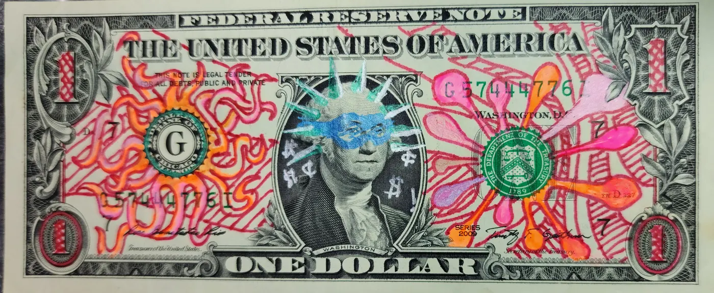 Dollar Bill Art #43