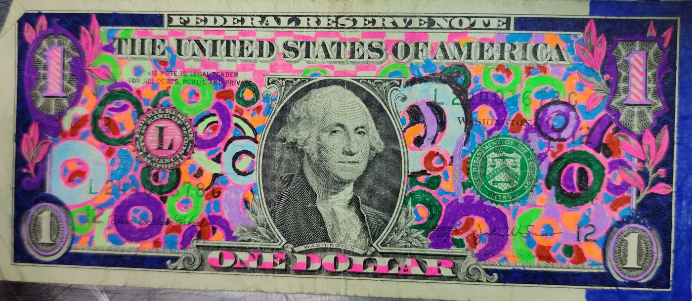 Dollar Bill Art #54