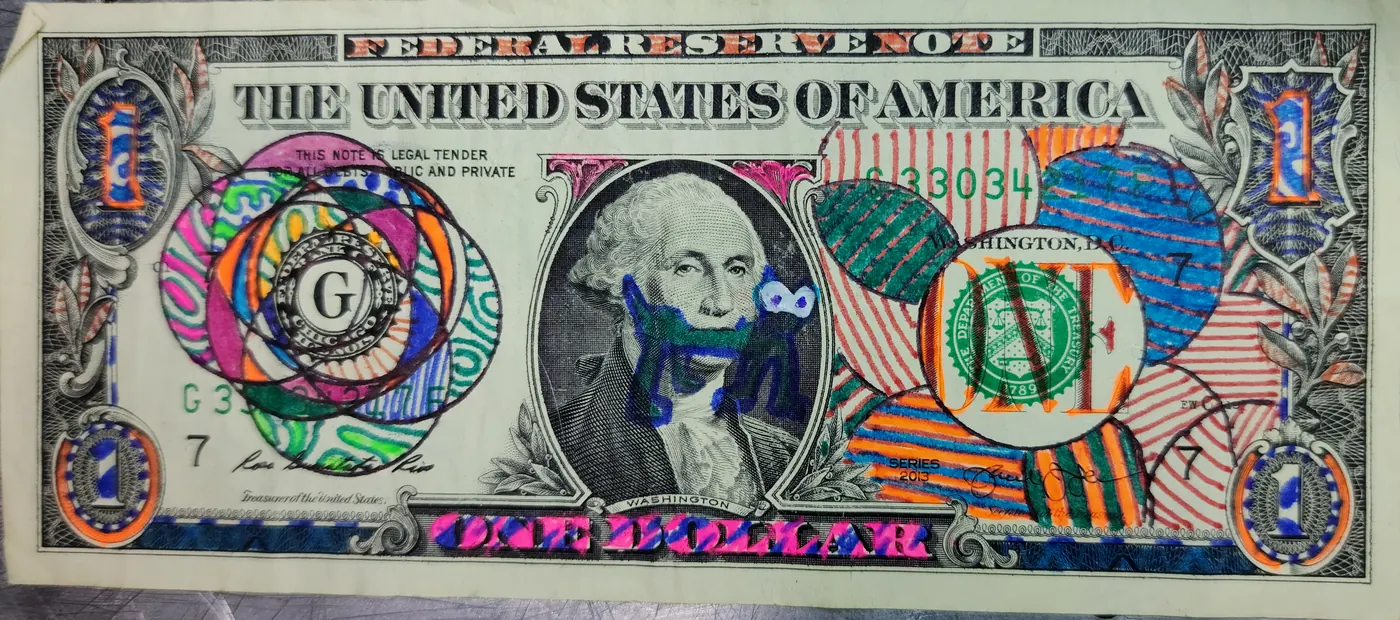 Dollar Bill Art #58