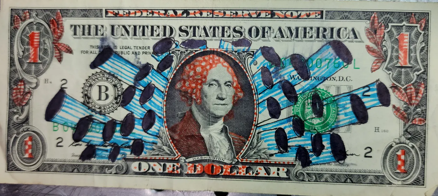 Dollar Bill Art #63