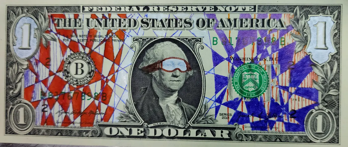 Dollar Bill Art #66