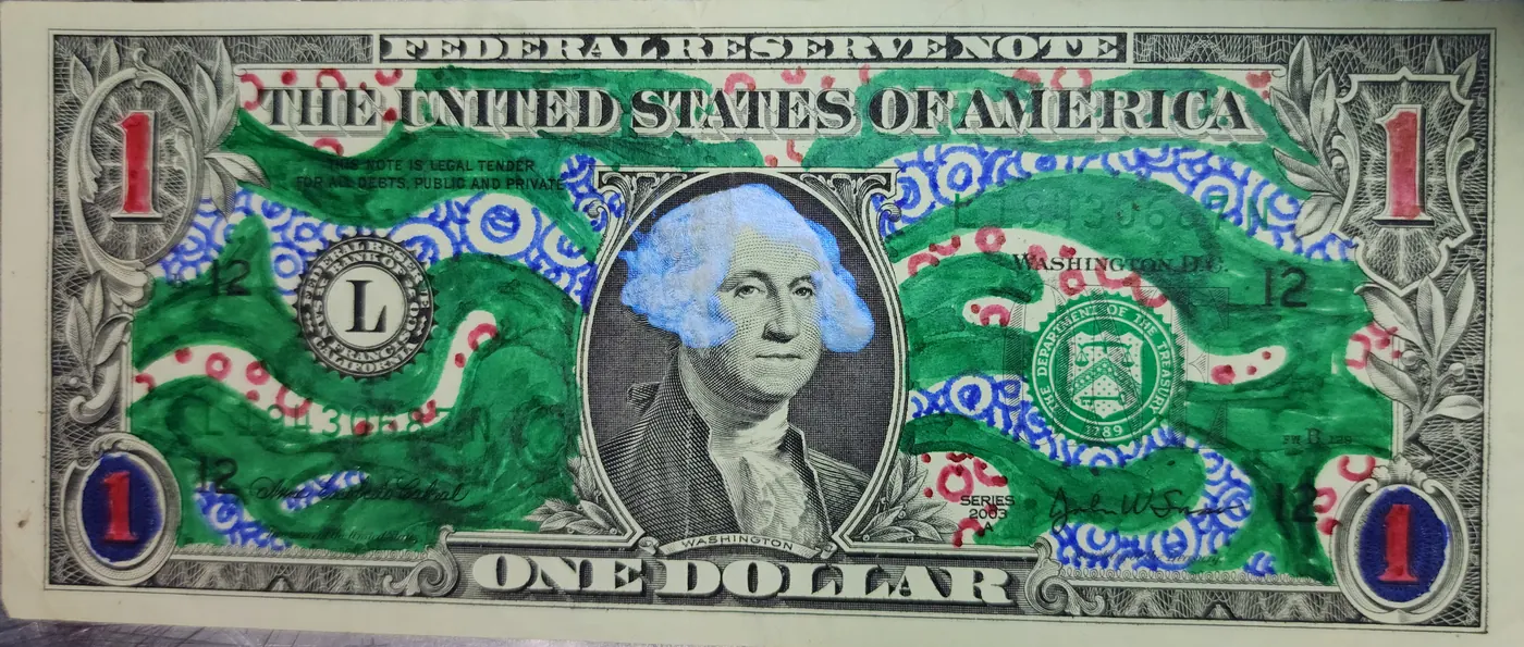 Dollar Bill Art #71