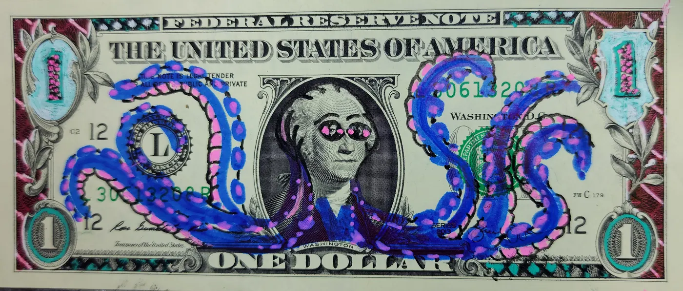 Dollar Bill Art #72