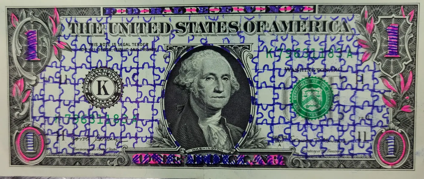 Dollar Bill Art #73