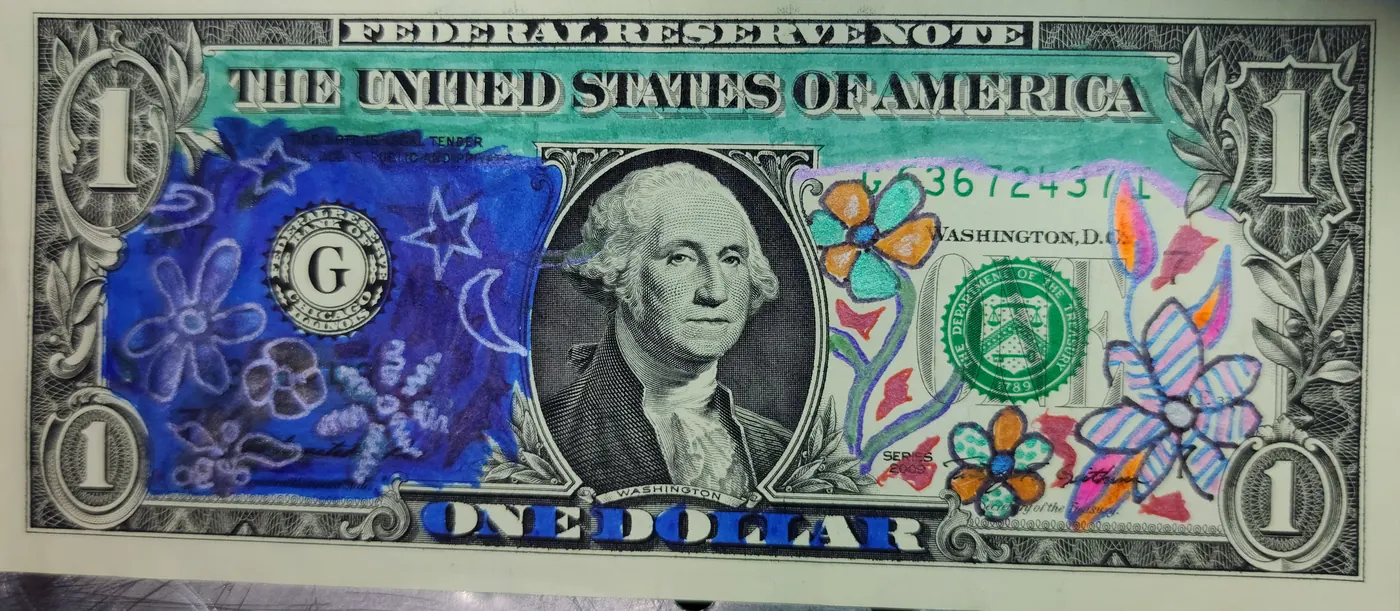 Dollar Bill Art #78