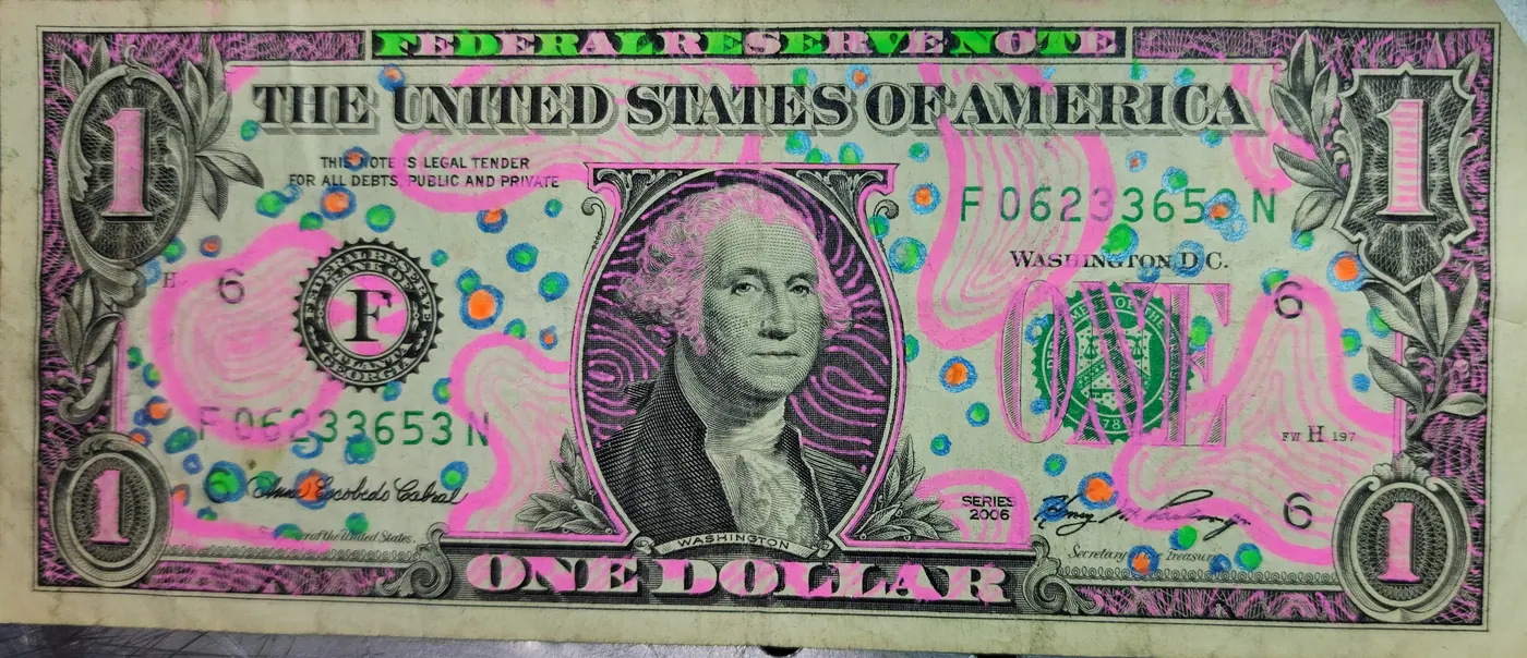 Dollar Bill Art #91