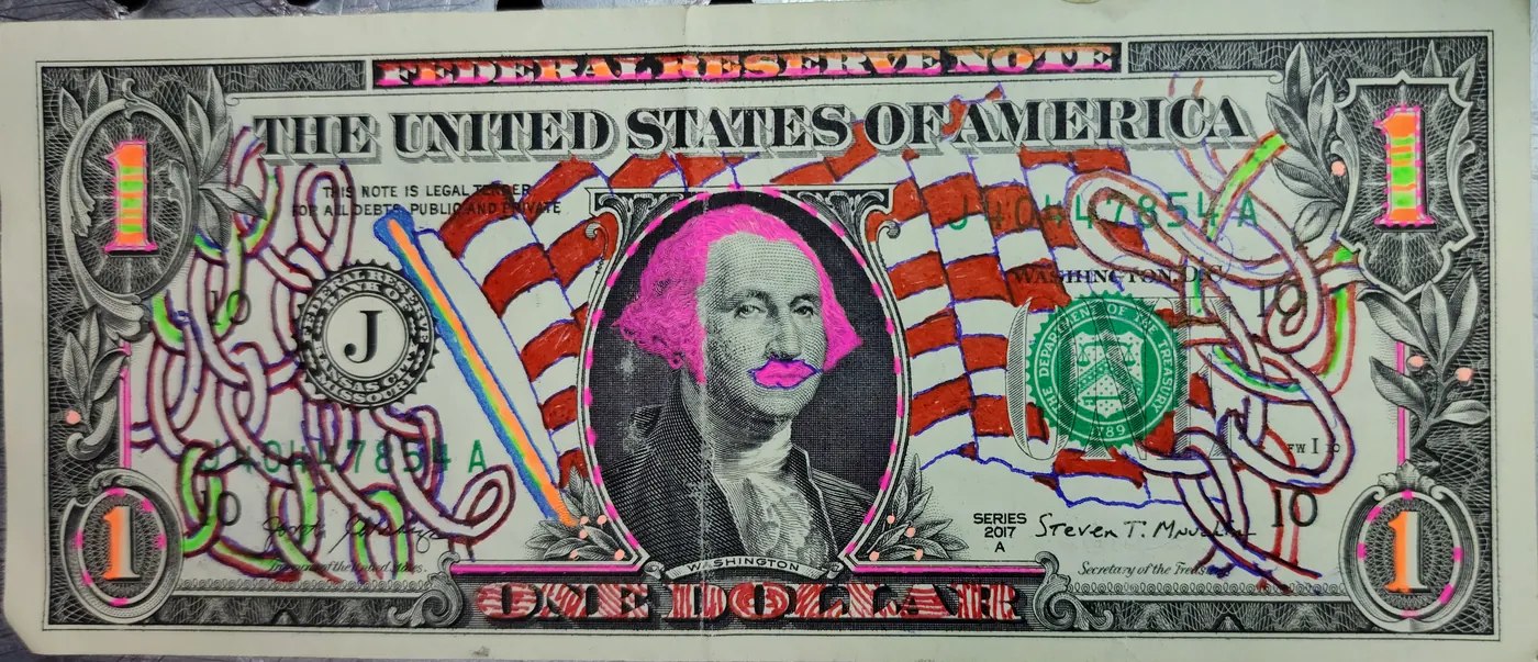 Dollar Bill Art #93