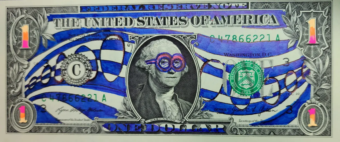 Dollar Bill Art #94