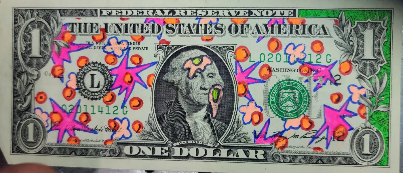Dollar Bill Art #95