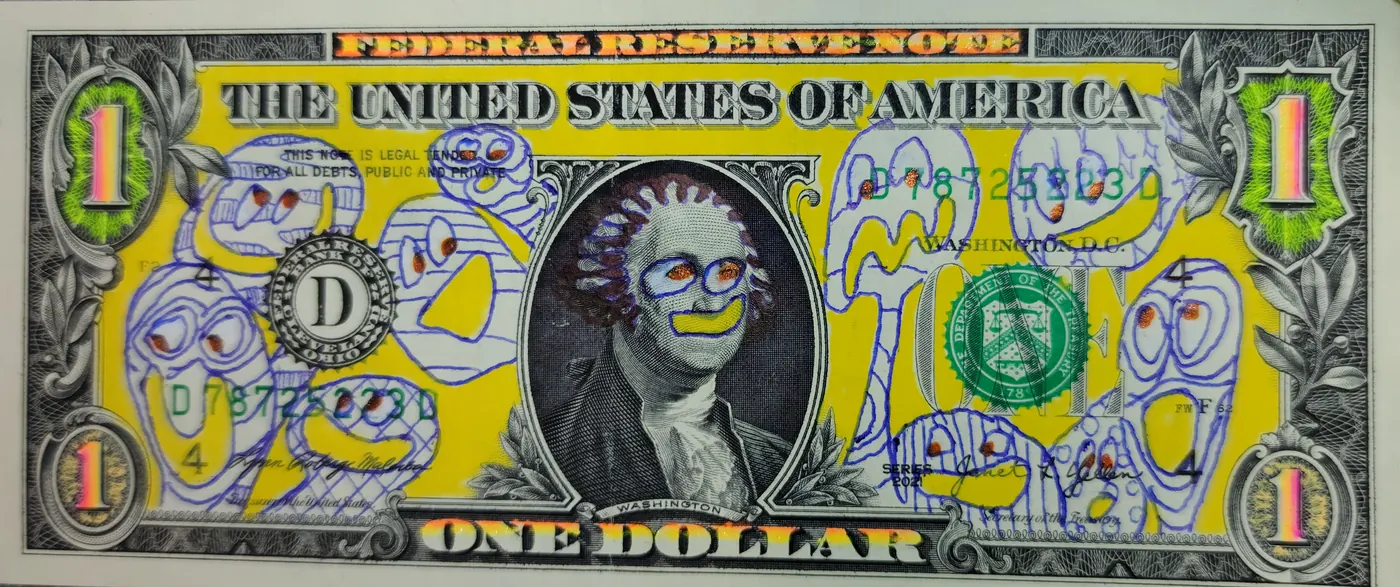 Dollar Bill Art #97