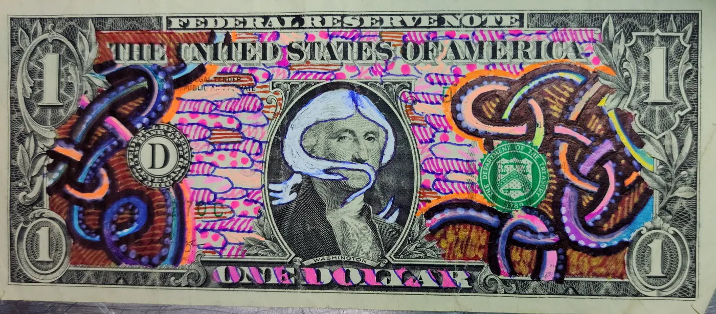 Dollar Bill Art #99