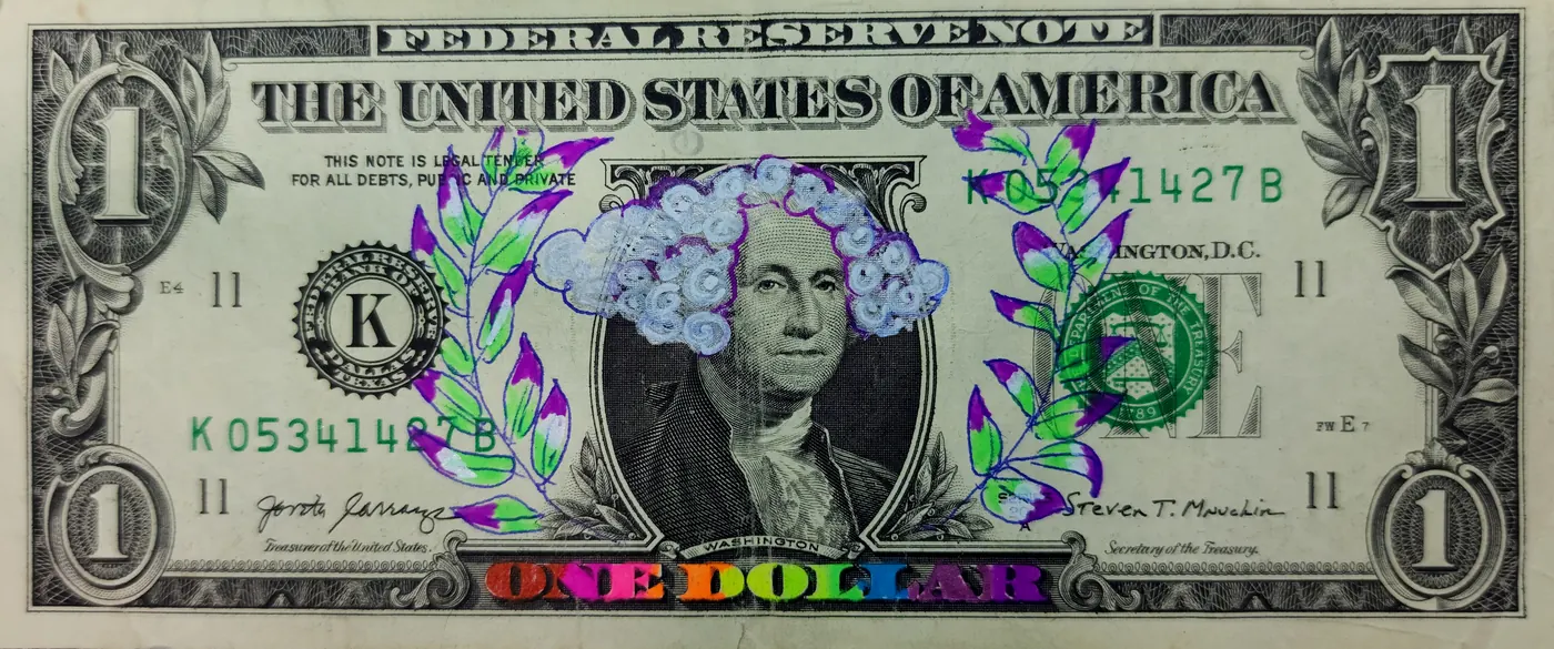 Dollar Bill Art #104