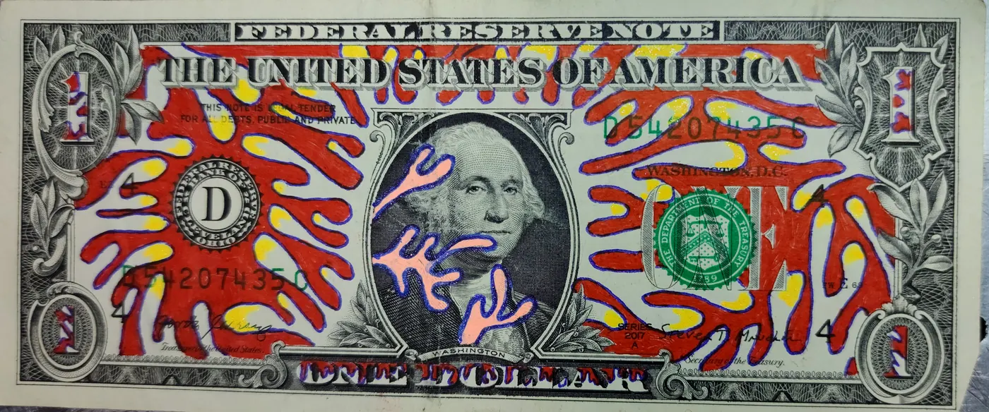 Dollar Bill Art #106