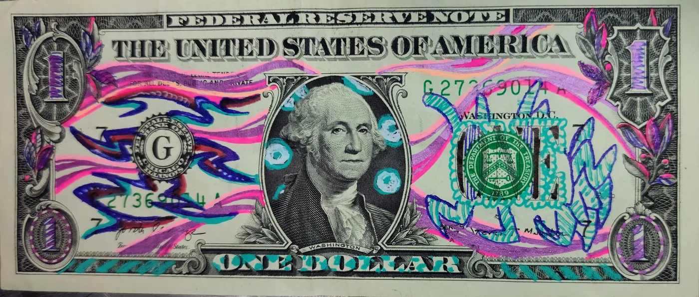 Dollar Bill Art #111