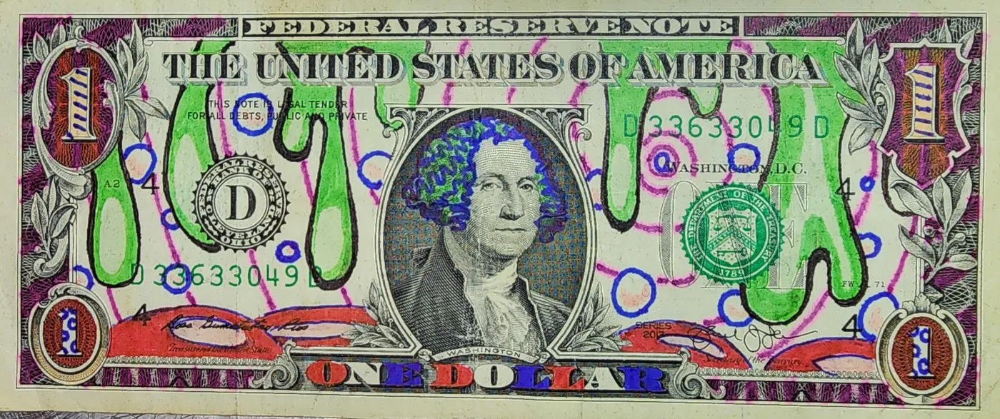 Dollar Bill Art #112