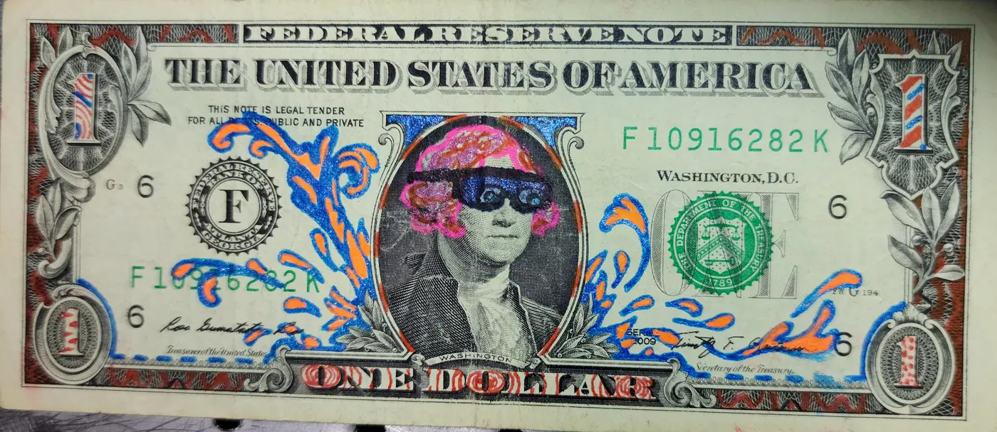 Dollar Bill Art #117