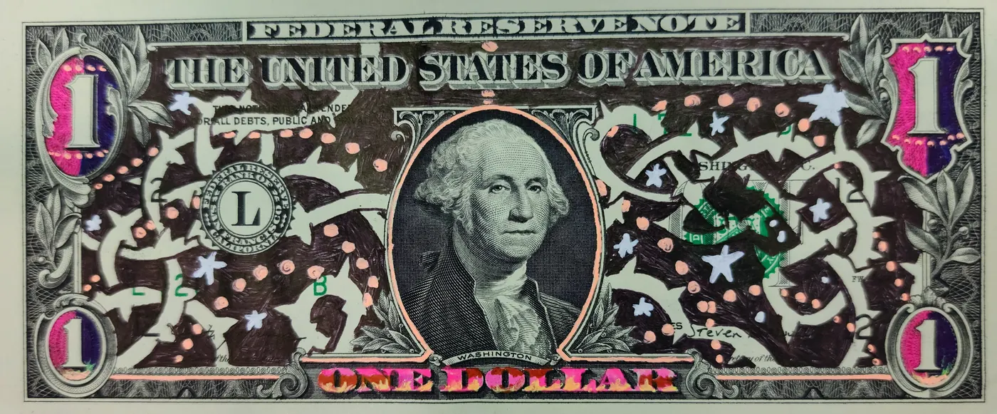 Dollar Bill Art #123