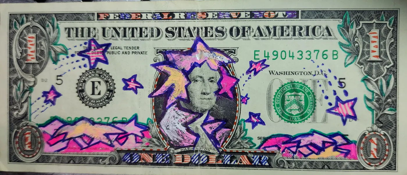 Dollar Bill Art #131