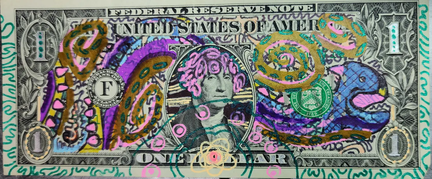Dollar Bill Art #135