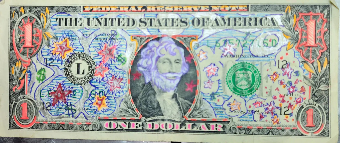 Dollar Bill Art #138