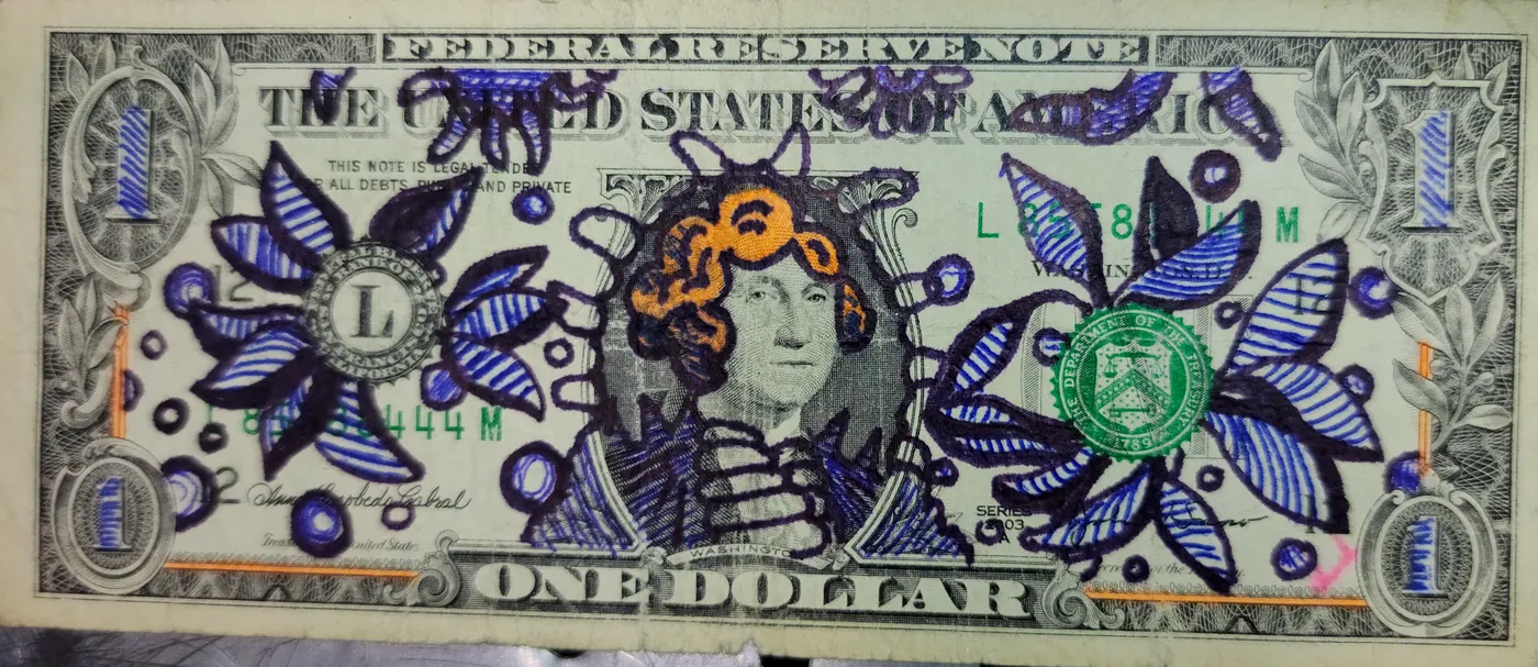 Dollar Bill Art #139