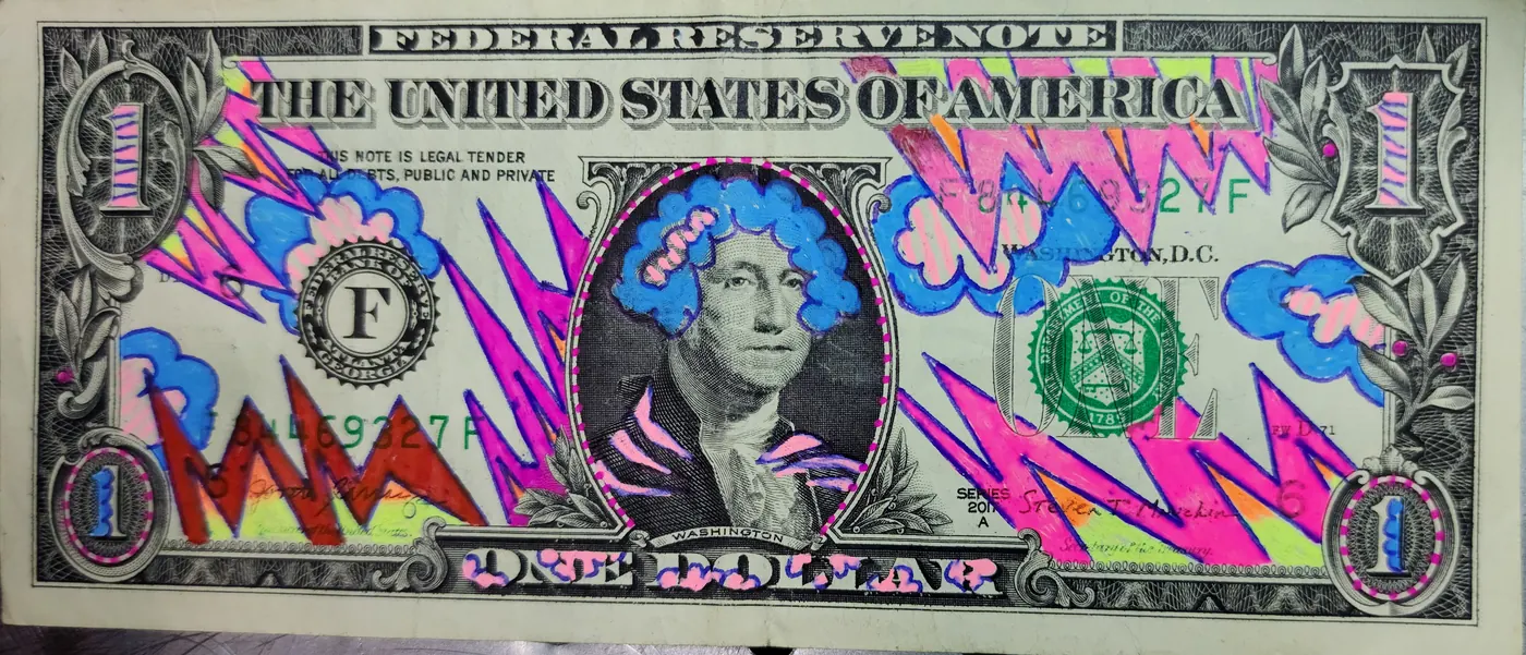 Dollar Bill Art #143