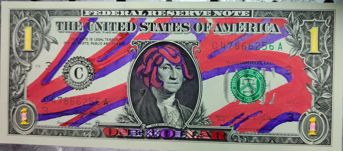 Dollar Bill Art #144