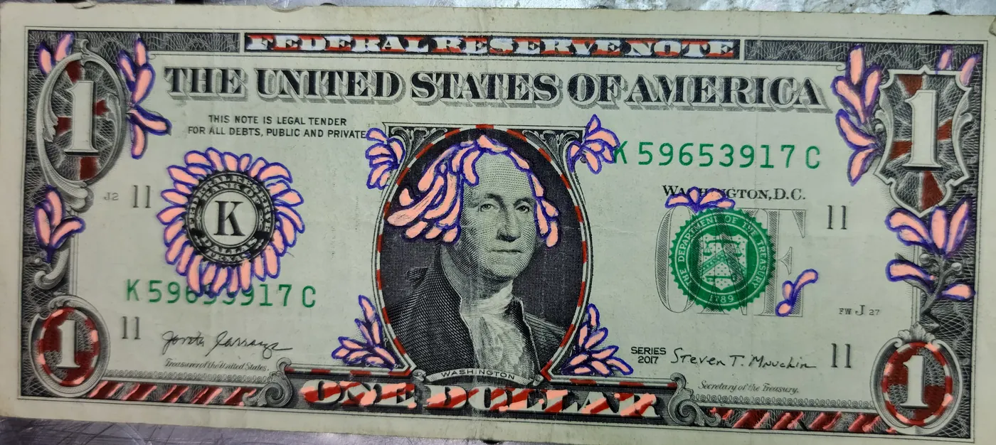 Dollar Bill Art #151