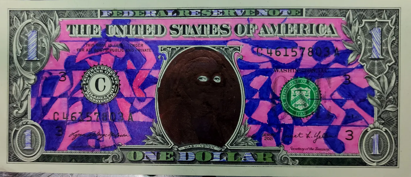 Dollar Bill Art #152