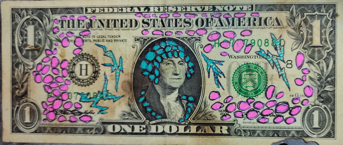 Dollar Bill Art #153
