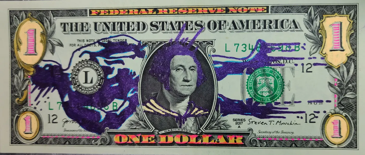 Dollar Bill Art #155
