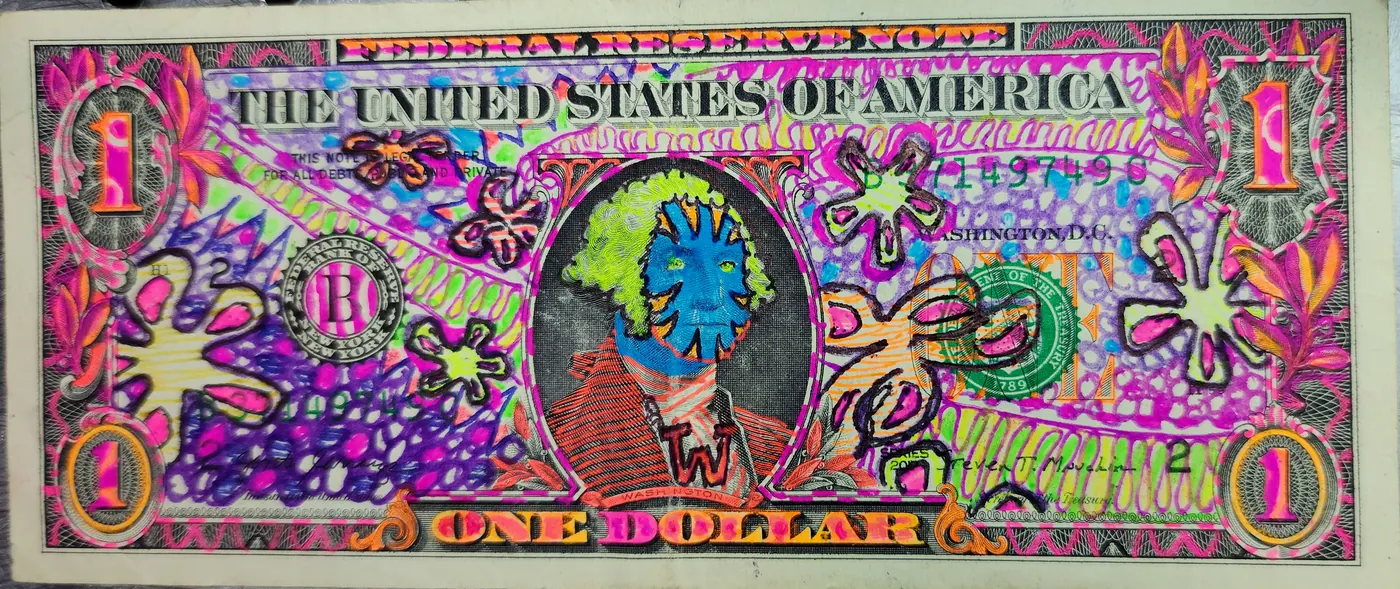 Dollar Bill Art #157