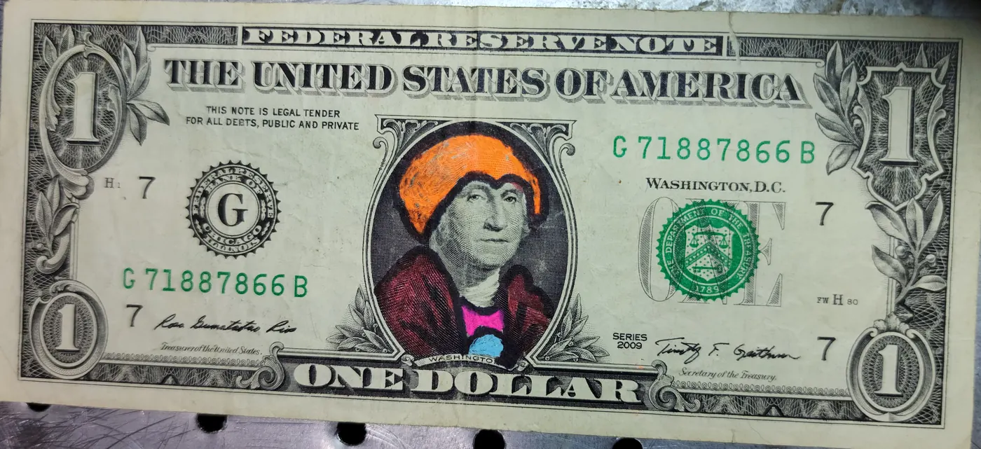 Dollar Bill Art #159