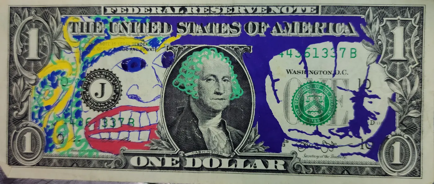 Dollar Bill Art #164