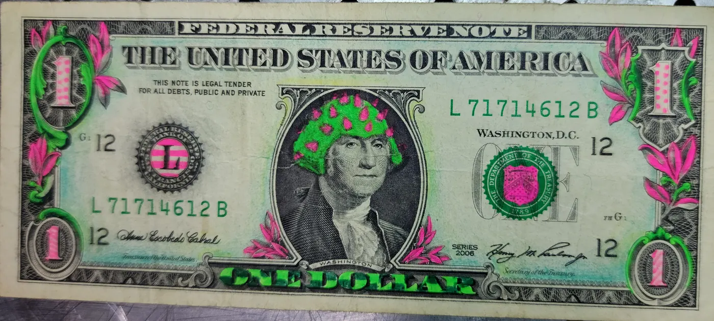 Dollar Bill Art #165