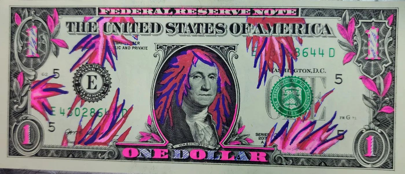 Dollar Bill Art #166