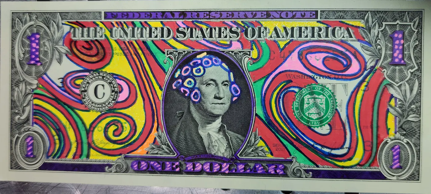 Dollar Bill Art #168