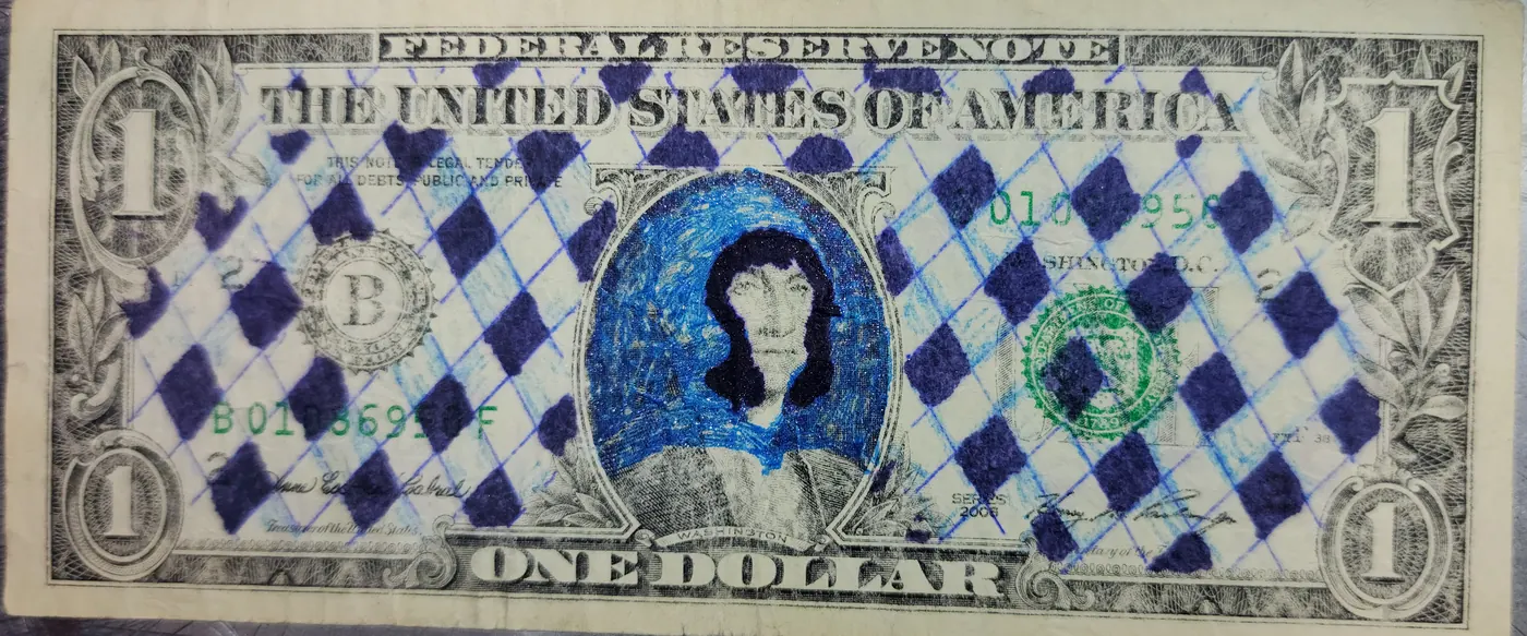 Dollar Bill Art #169