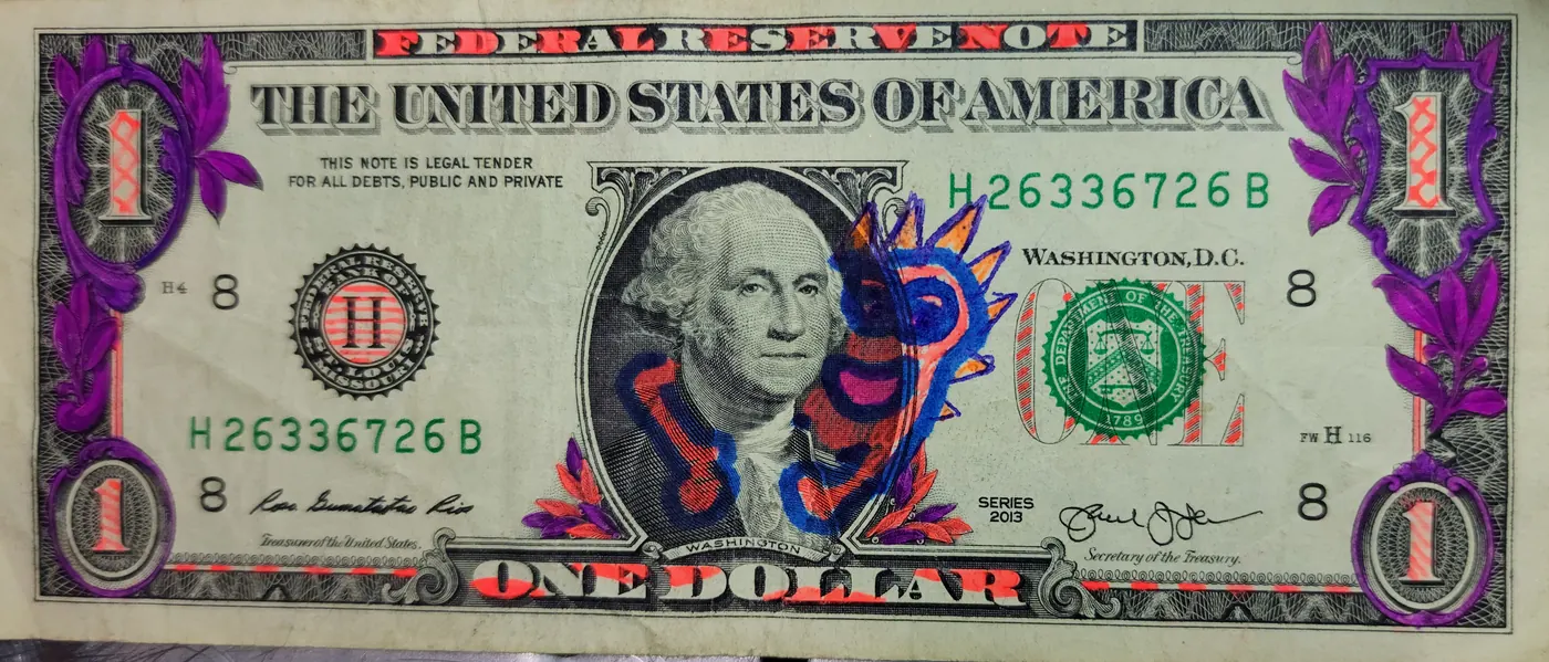 Dollar Bill Art #171