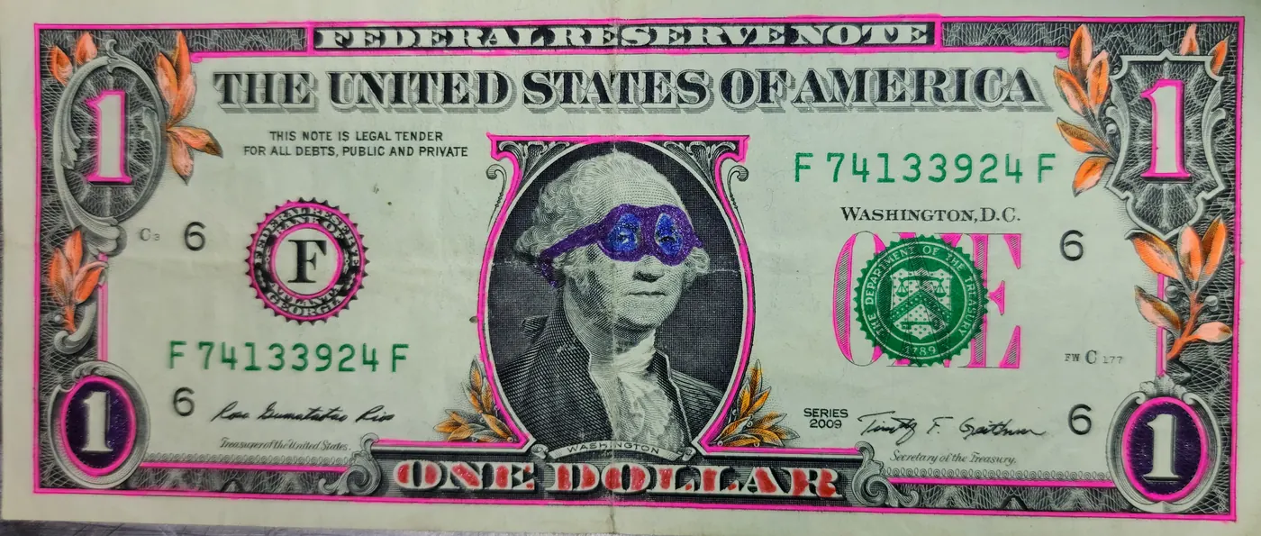 Dollar Bill Art #172
