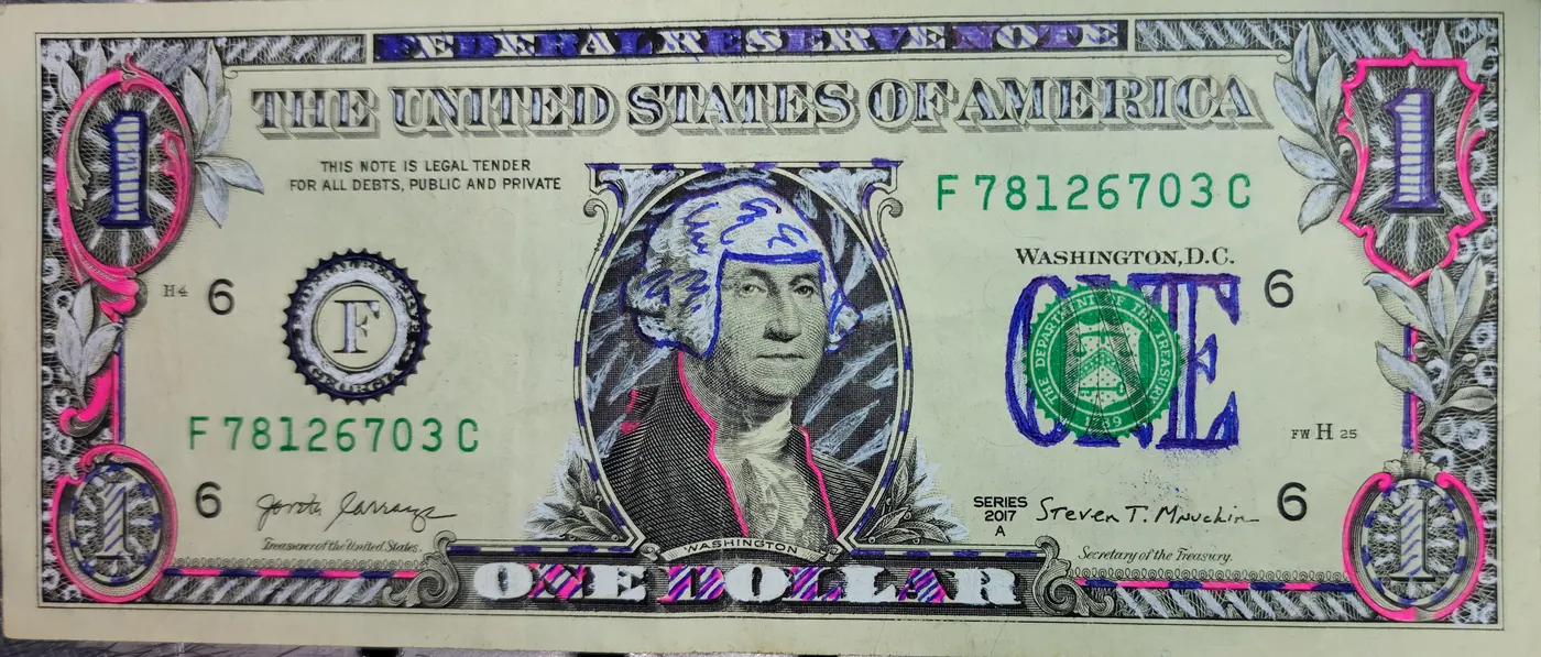 Dollar Bill Art #174