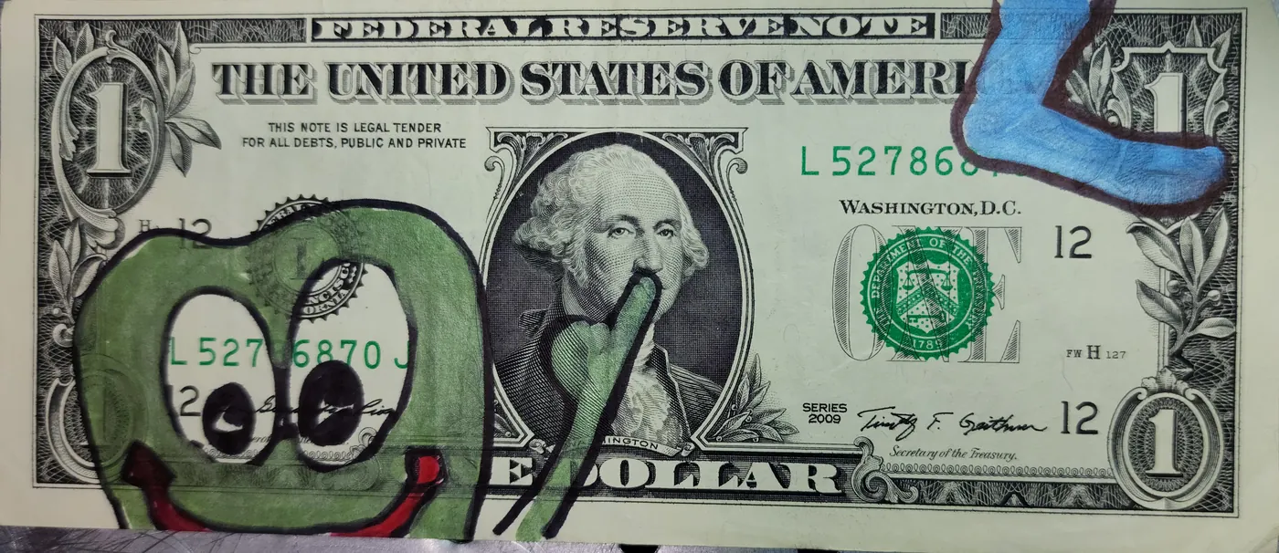 Dollar Bill Art #177