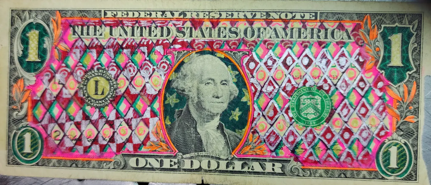 Dollar Bill Art #179