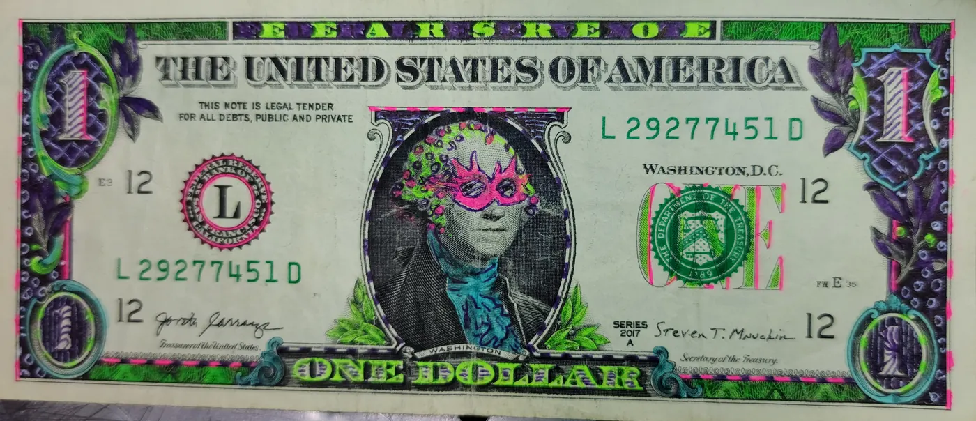 Dollar Bill Art #186