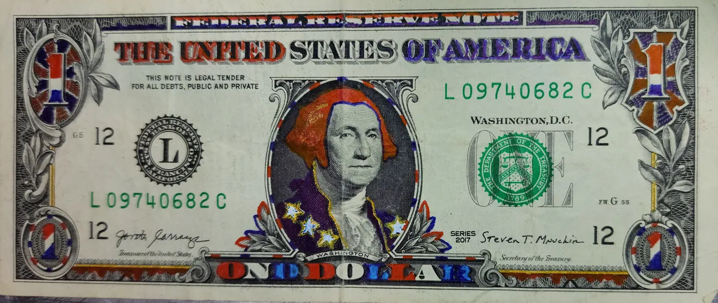 Dollar Bill Art #189