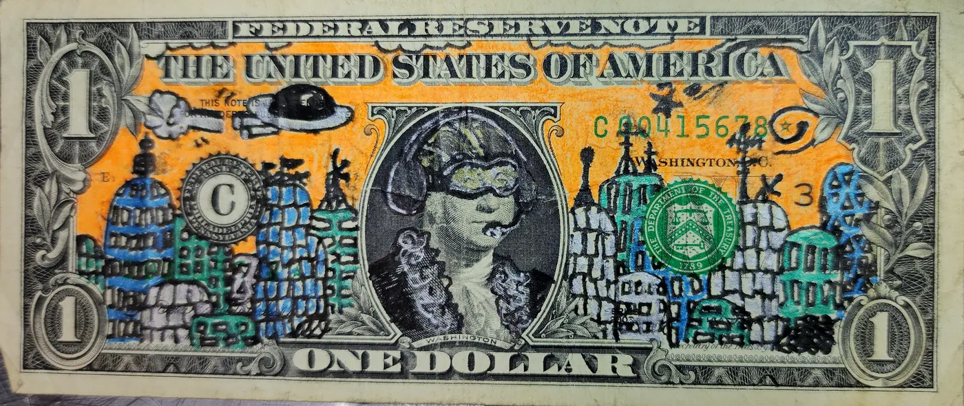 Dollar Bill Art #190