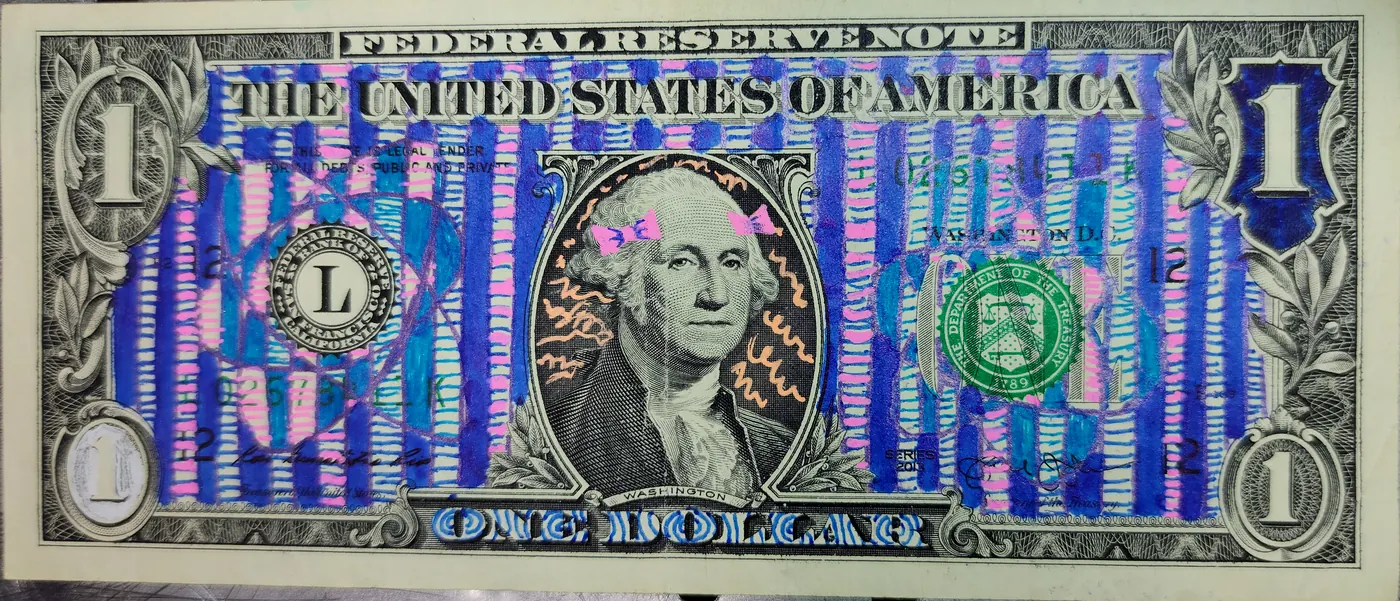 Dollar Bill Art #195
